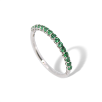 Ringe Recarlo Dame in Weißgold Smeraldo 0.29 Ct XB973/BSME - XB973/BSME